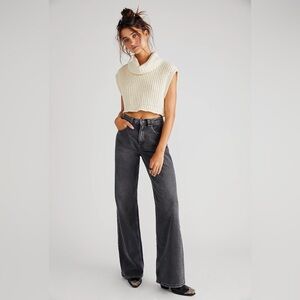 free people Tinsley High Rise Baggy Straight Jeans
